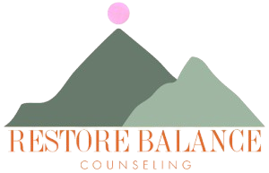 Store Balance logo with mountain and pink circle.